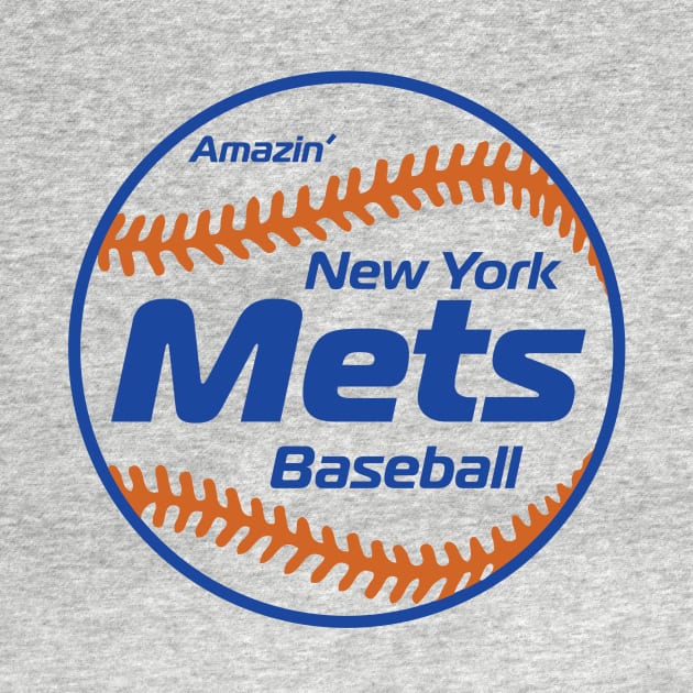 Mets 80s Retro Ball by Throwzack